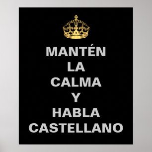 Poster Os espanhóis engraçados mantêm a calma