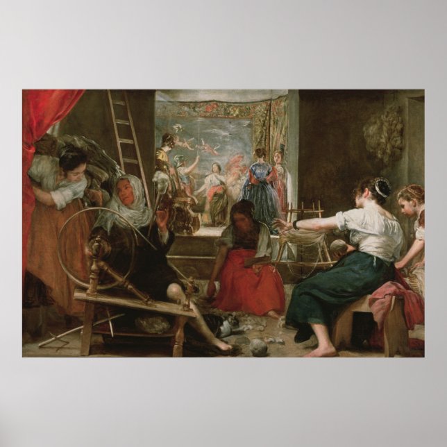 Poster Os Espinadores, ou A Fábrica de Arachne, 1657 (Frente)