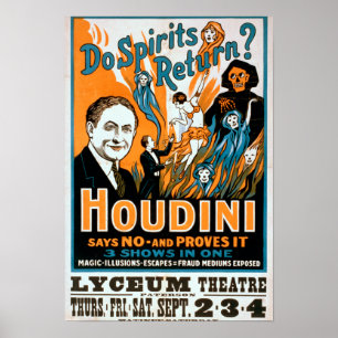 Poster Os espírito retornam? Houdini diz NÃO - prova-o