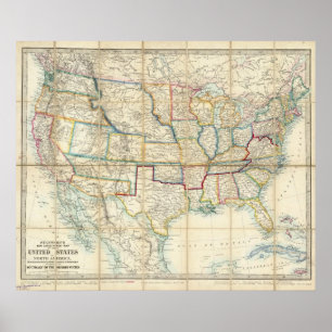 Poster Os Estados Unidos de America do Norte