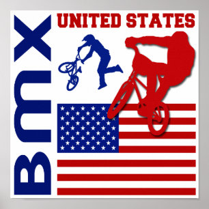 Póster Os Estados Unidos de BMX