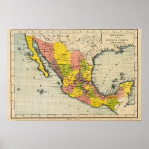 Póster Os Estados Unidos de México 2