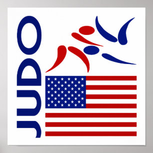 Póster Os Estados Unidos do judo