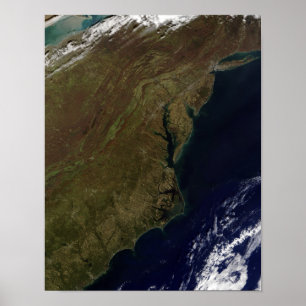 Póster Os Estados Unidos meio-Atlântico