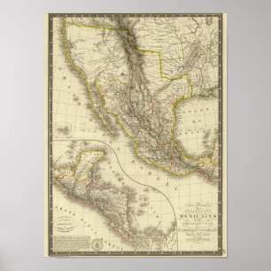 Póster Os Estados Unidos mexicanos, América Central