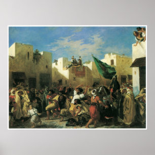 Poster Os fanáticos de Tânger, 1838