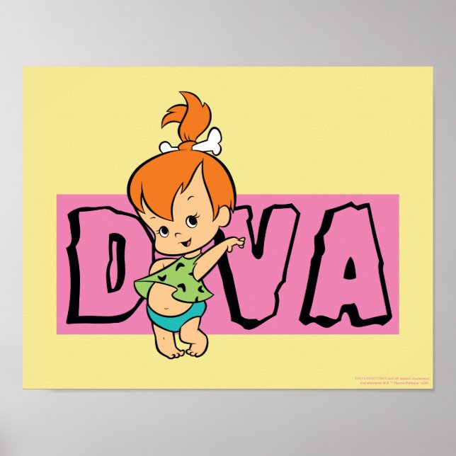 Poster Os Flintstones | Bolhas - Pequeno Diva (Frente)