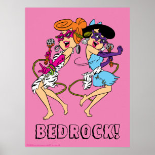 Poster Os Flintstones Estrelas Wilma & Betty Rock