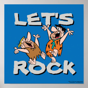 Poster Os Flintstones  Fred & Barney - Vamos Rock