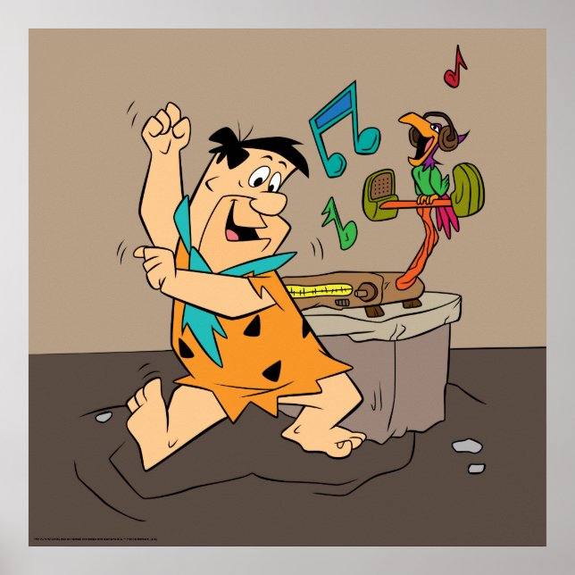 Poster Os Flintstones | Fred Flintstone Dancing (Frente)