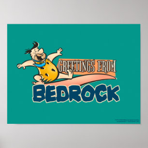 Poster Os Flintstones   Fred - Saudações De Bedrock