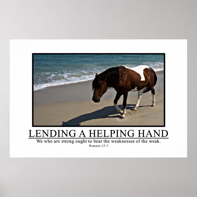 Póster Os fortes devem ajudar os fracos (Frente)