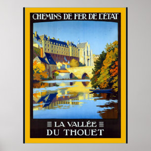 Póster Os franceses do vintage do ~ de La Vallée du