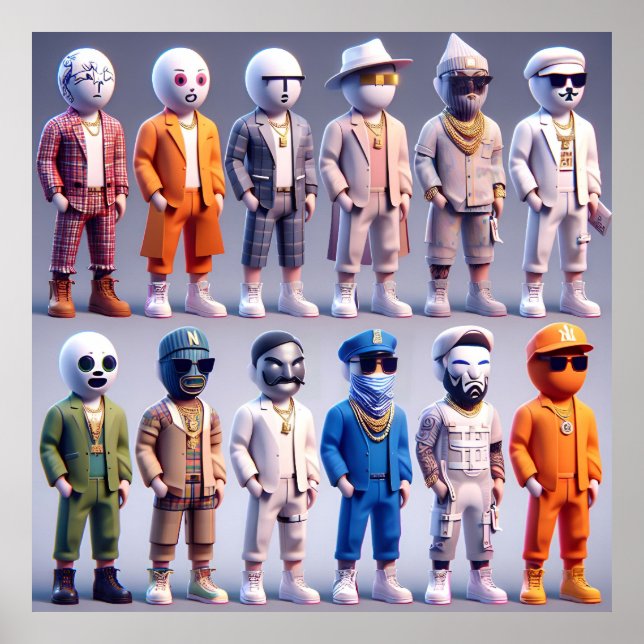 Poster Os Gangsters Dos Nfts (Frente)