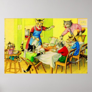 Poster Os gatos Alfred Mainzer Jantam desastre