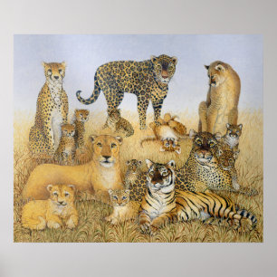 Póster Os gatos grandes
