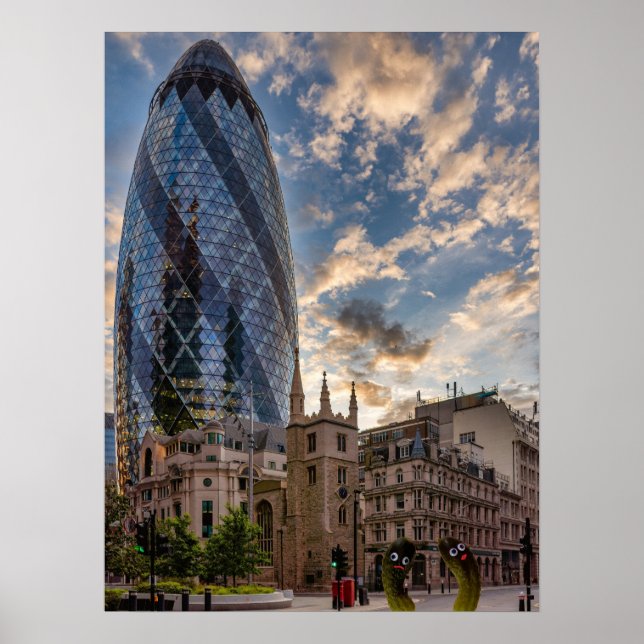 Poster Os Gherkins de Londres (Frente)