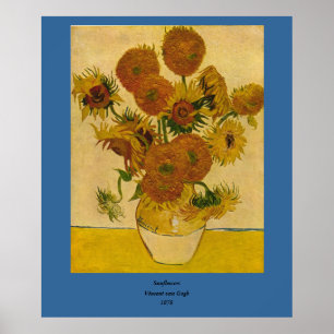 Póster Os girassóis de Vincent van Gogh, 1878