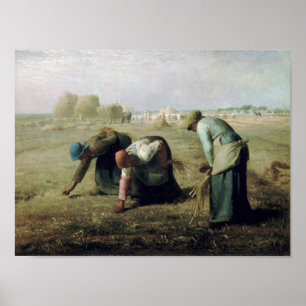 Poster Os Gleaners, Jean-Francois Millet, 1857