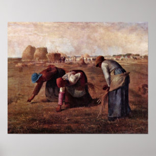 Poster Os Gleaners pelo painço de Jean-Francois