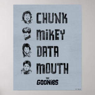 Poster Os Goonies   Parte, Mikey, Dados, Boca