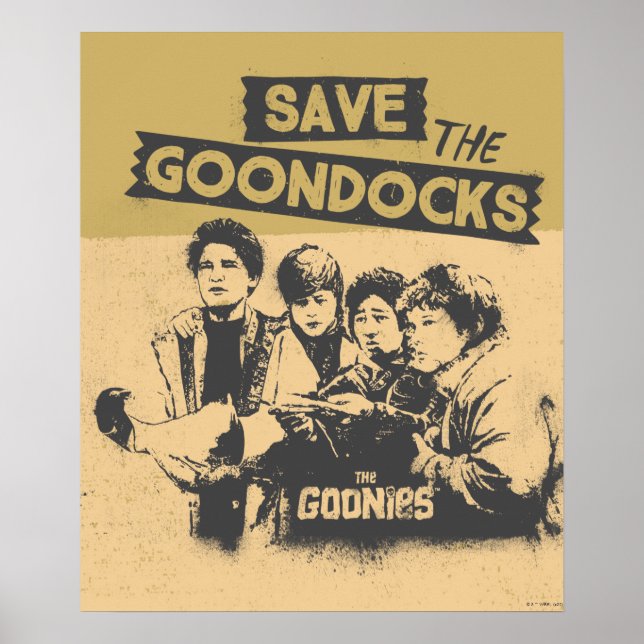 Poster Os Goonies "Salvem As Docks" (Frente)