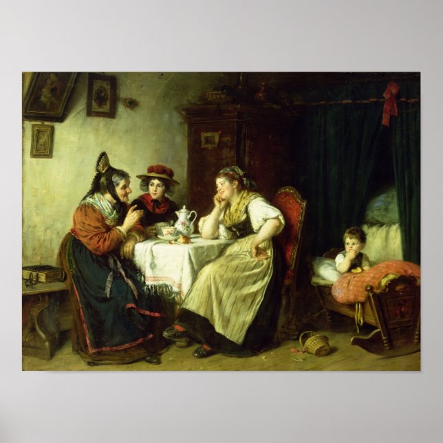 Póster Os Gossips, 1887 (Frente)