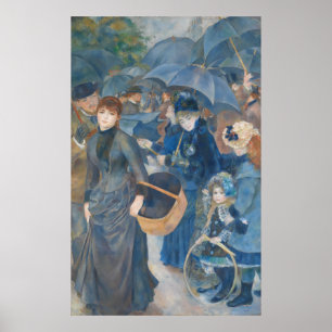 Poster Os Guarda-chuvas de Pierre-Auguste Renoir (1881-86