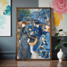 Os guarda-chuvas, Pierre Auguste Renoir Arte