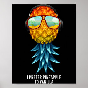 Poster Os homens preferem abacaxi a invertido de baunilha