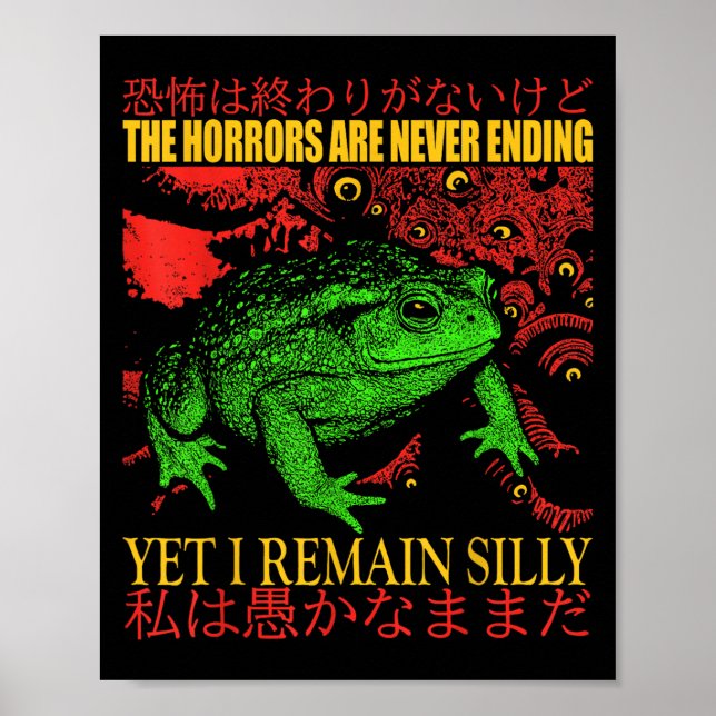 Poster Os Horrores Do Sapo Japonês Nunca Terminam Ainda E (Frente)