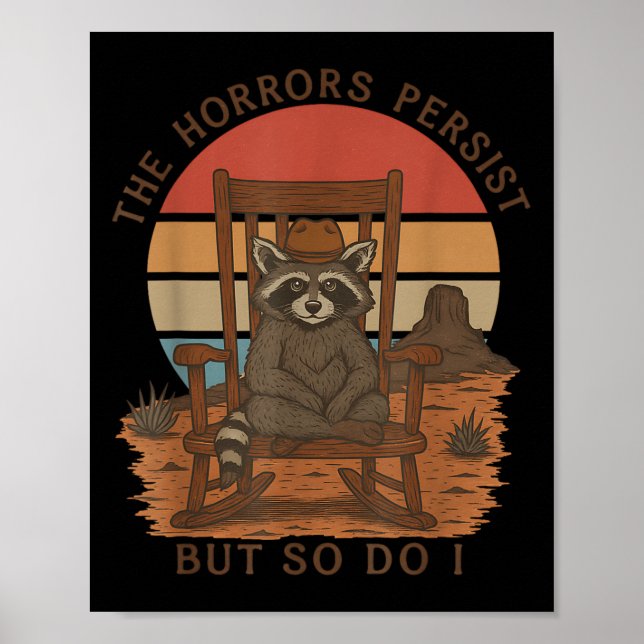 Poster Os Horrores Persistem Mas Eu Também Mapinguari Cau (Frente)