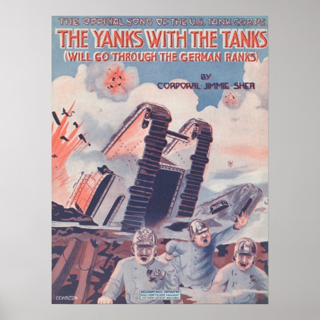 Poster Os Ianques Com Os Tanques (Frente)