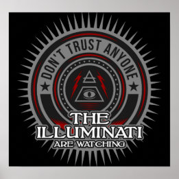 Póster Os Illuminati estão assistindo Não Confie em ningu