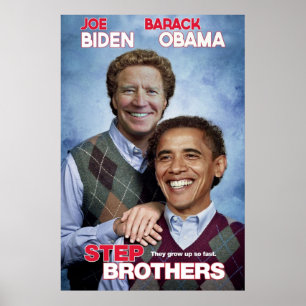 Poster Os irmãos Joe Biden Barack Obama não são apenas am