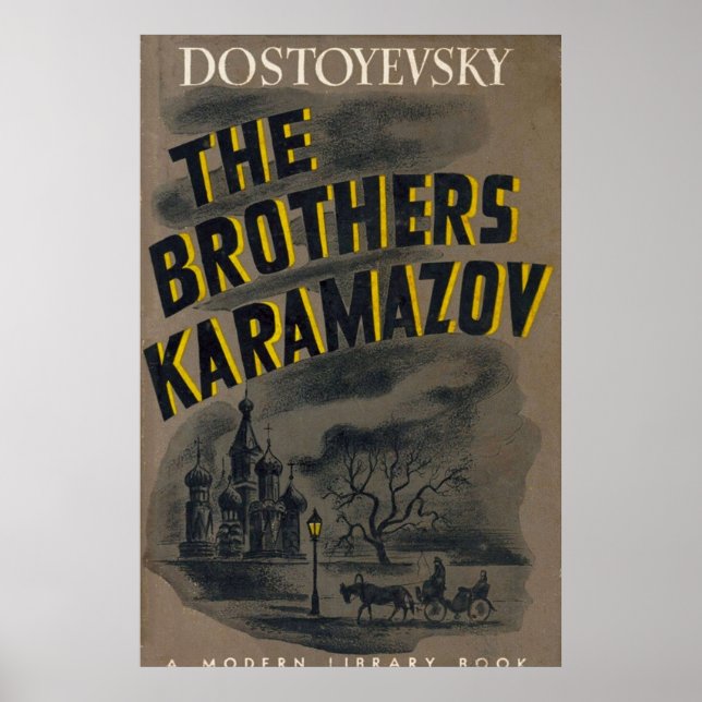 Poster Os irmãos Karamazov Dostoevsky livro de colheita c (Frente)