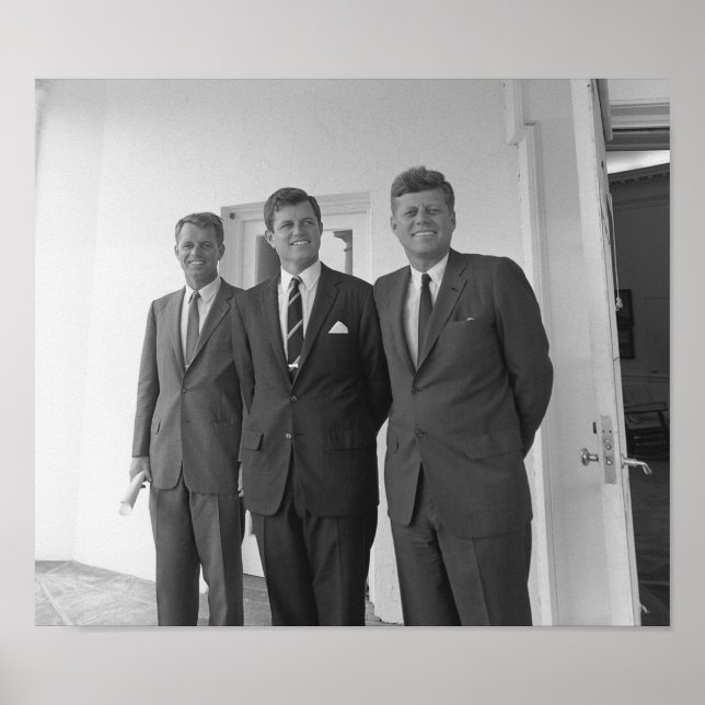 Póster Os Irmãos Kennedy — John, Robert E Ted (Frente)