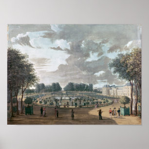 Póster Os jardins de Luxembourg