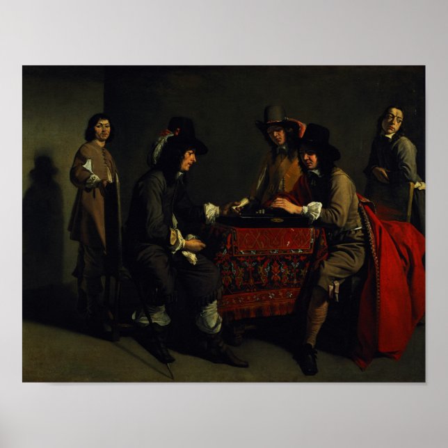 Póster Os Jogadores Backgammon (Frente)