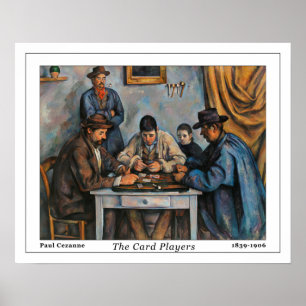 Poster Os Jogadores de Cartão de Cezanne