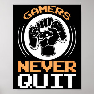 Poster Os Jogadores Nunca Desistem Piadas Divertidas de J