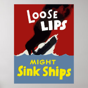 Poster Os lábios fracos puderam afundar navios