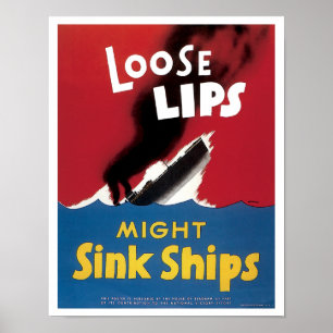 Poster Os lábios fracos puderam afundar navios