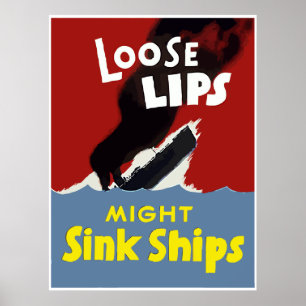 Poster Os lábios fracos puderam afundar navios -- Beira