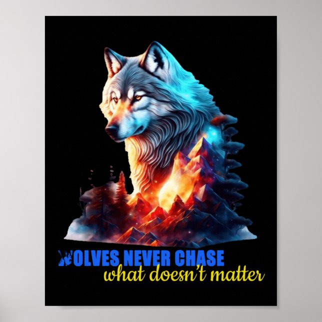 Poster Os Lobos Nunca Perseguem O Que Não (Frente)