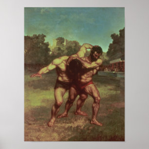 Póster Os lutadores, 1853
