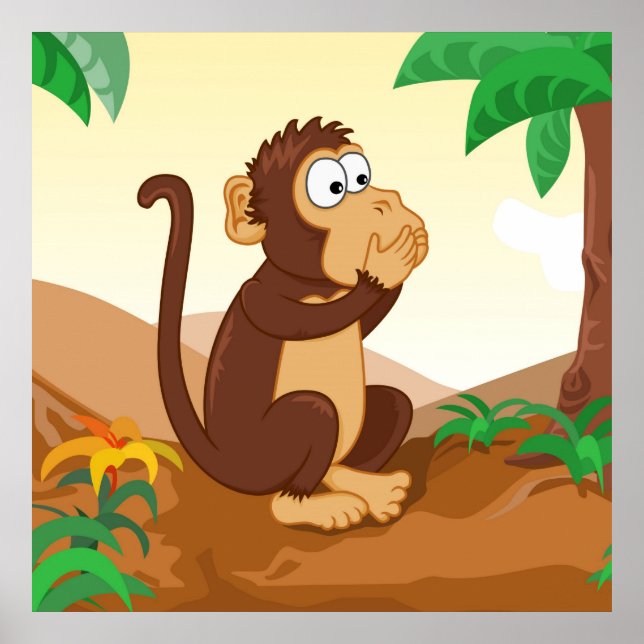 Póster Os macacos sábios falando 1/3 (Frente)