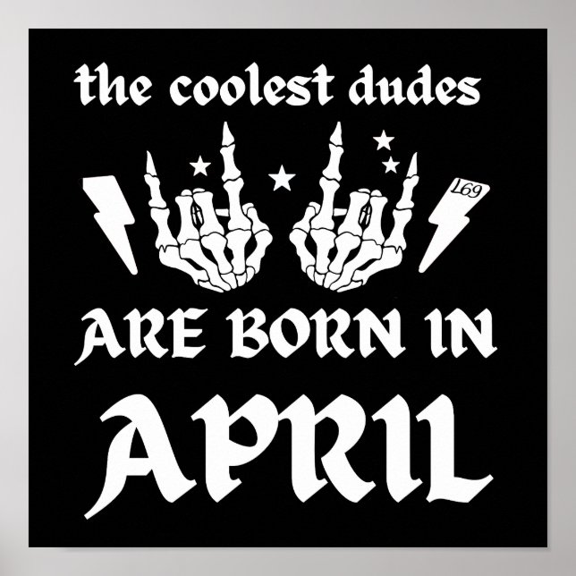 POSTER OS MAIS FELIZES SÃO NASCER DE ABRIL (Frente)