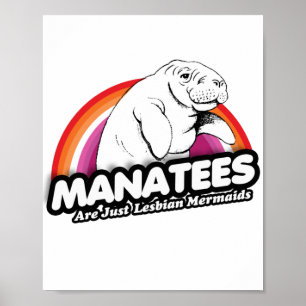 Poster Os manates são apenas sereias lésbicas