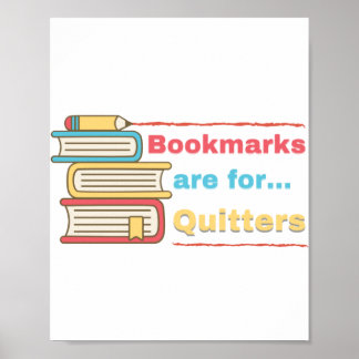 Poster Os marcadores são para Quitters